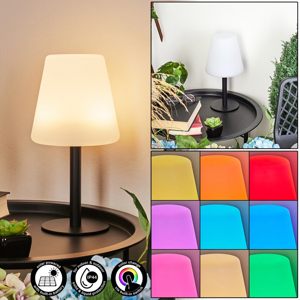 Zoume Solar Lampa stołowa LED Czarny, 8-punktowe, Zmieniacz kolorów main product photo