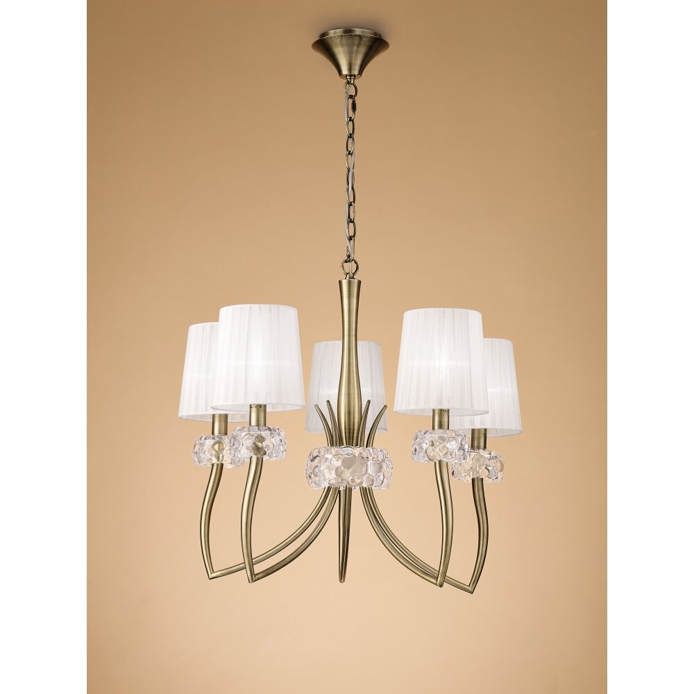Mantra LOEWE Lampa Wisząca Brązowy, 5-punktowe main product photo