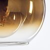 Koyoto Lampa Wisząca Szkło 20 cm Złoty, Przezroczysty, 3-punktowe