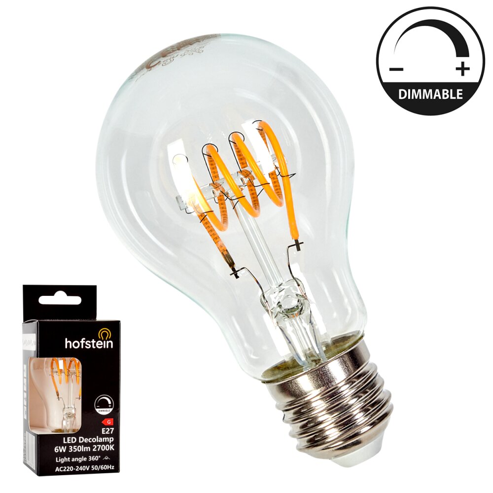 E27 LED 6 W 2700 kelwin 350 lumenówów main product photo