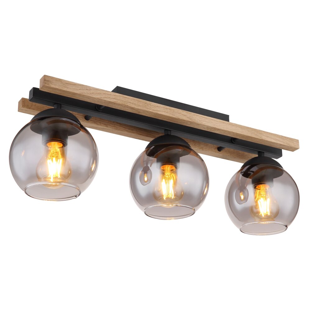 Globo CONNI Lampa Sufitowa Czarny, 3-punktowe main product photo