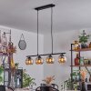 Koyoto Lampa Wisząca Szkło 15 cm W kolorze bursztynu, 4-punktowe