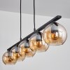 Koyoto Lampa Wisząca Szkło 15 cm W kolorze bursztynu, 5-punktowe