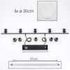 Koyoto Lampa Wisząca Szkło 20 cm Przezroczysty, 5-punktowe