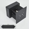 Tamarin Zewnętrzny kinkiet LED Czarny, 2-punktowe