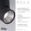 Paul Neuhaus PURE-NOLA Lampa ścienna LED Czarny, 1-punktowy