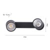 Paul Neuhaus PURE-NOLA Lampa Sufitowa LED Czarny, 2-punktowe Paul Neuhaus PURE-NOLA Lampa Sufitowa LED Czarny, 2-punktowe