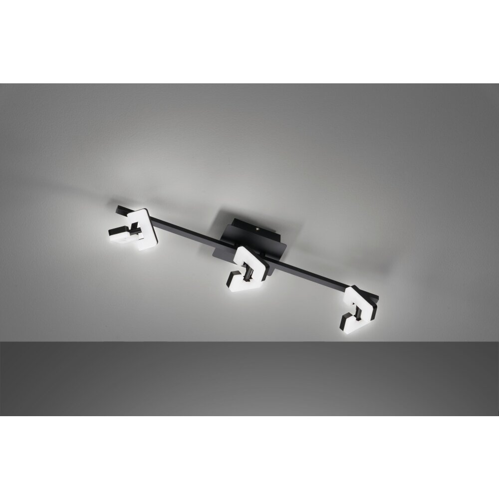 Fischer & Honsel Ray Lampa Sufitowa LED Czarny, 3-punktowe main product photo