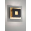 Fischer & Honsel Hennes Lampa ścienna LED Złoty, Czarny, 1-punktowy