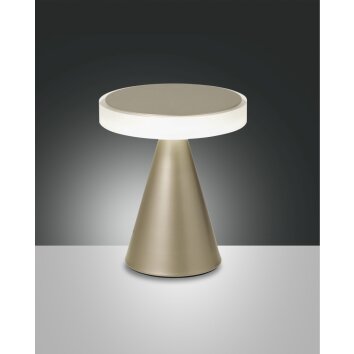 Fabas Luce Neutra Lampa stołowa LED Złoty, 1-punktowy