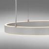 Leuchten-Direkt LILLUTI Lampa Wisząca LED Srebrny, 2-punktowe, Zdalne sterowanie