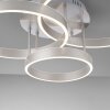 Leuchten-Direkt LILLUTI Lampa Sufitowa LED Srebrny, 2-punktowe, Zdalne sterowanie