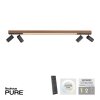 Paul Neuhaus PURE-LINES Lampa Sufitowa LED Antracytowy, Ciemne drewno, 5-punktowe, Zdalne sterowanie