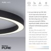 Paul Neuhaus PURE-LINES Lampa Sufitowa LED Antracytowy, 1-punktowy, Zdalne sterowanie