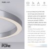 Paul Neuhaus PURE-LINES Lampa Sufitowa LED Srebrny, 1-punktowy, Zdalne sterowanie