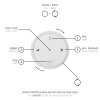 Paul Neuhaus PURE-MOTO-RISE Lampa Wisząca LED Srebrny, 3-punktowe, Zdalne sterowanie