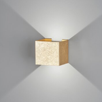 Fischer & Honsel Wall Lampa ścienna LED Złoty, 2-punktowe