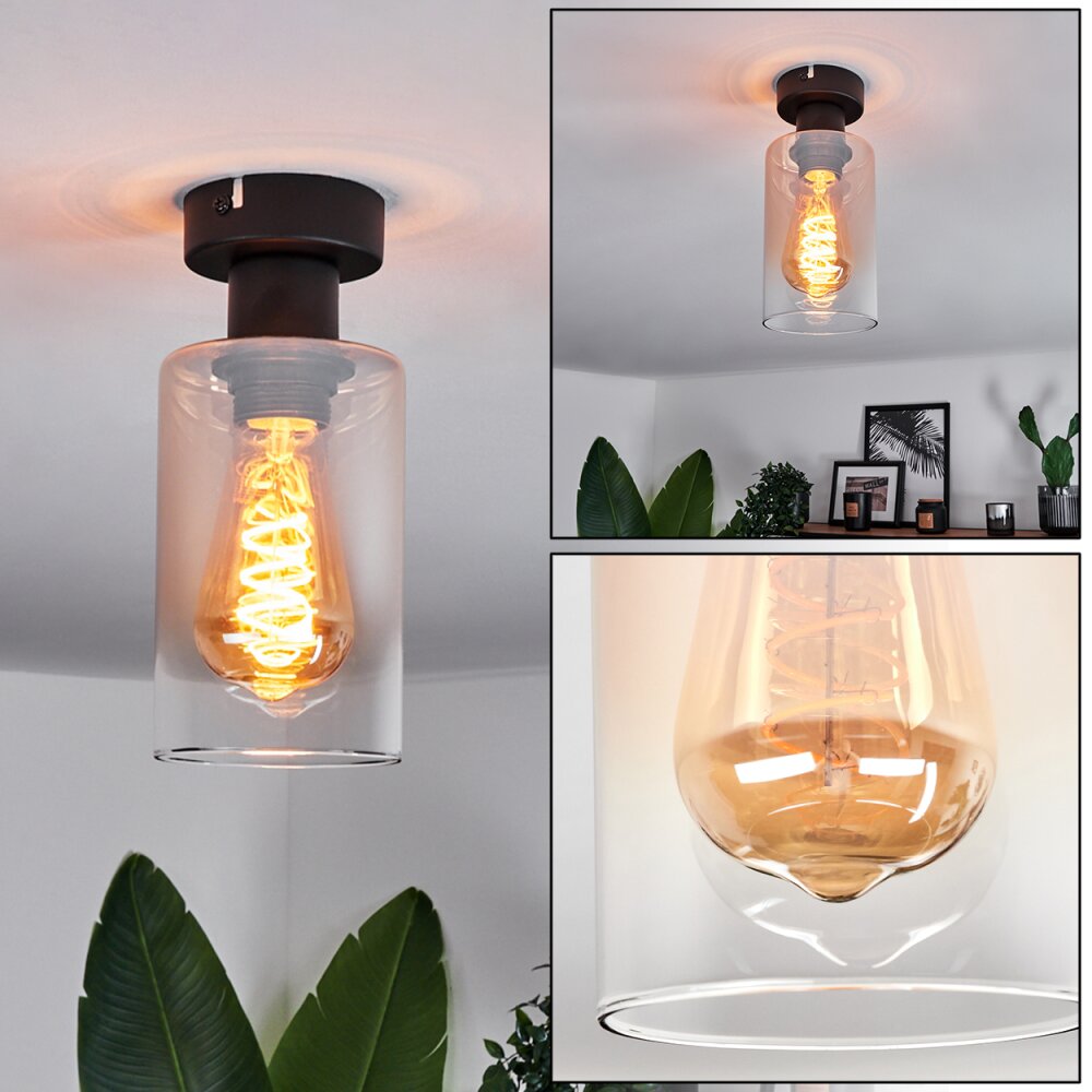 Hunouri Lampa Sufitowa Czarny, 1-punktowy main product photo