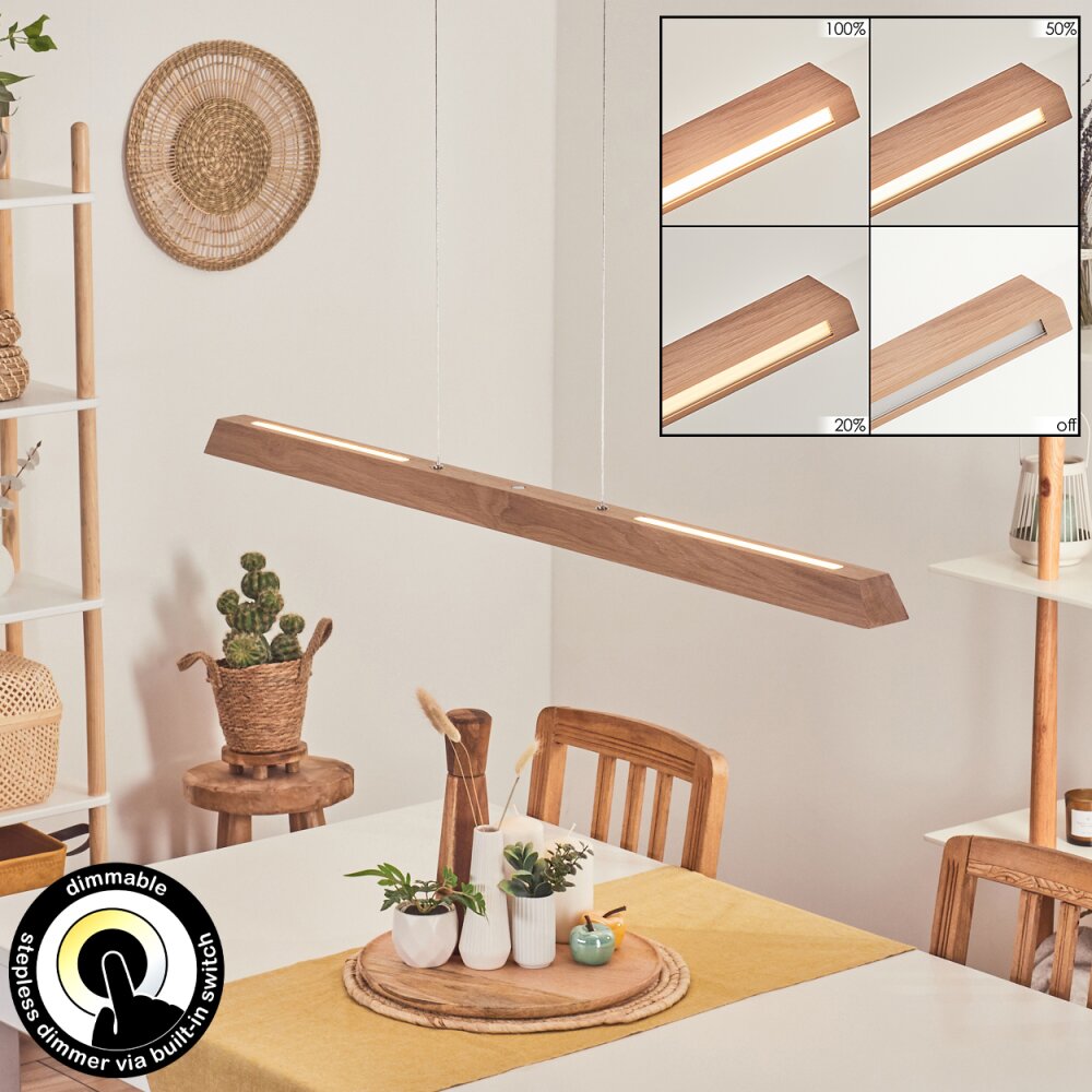 Llevallol Lampa Wisząca LED Ecru, Nikiel matowy, 3-punktowe main product photo