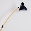 Higashi Lampa Stojąca Jasne drewno, Czarny, 1-punktowy