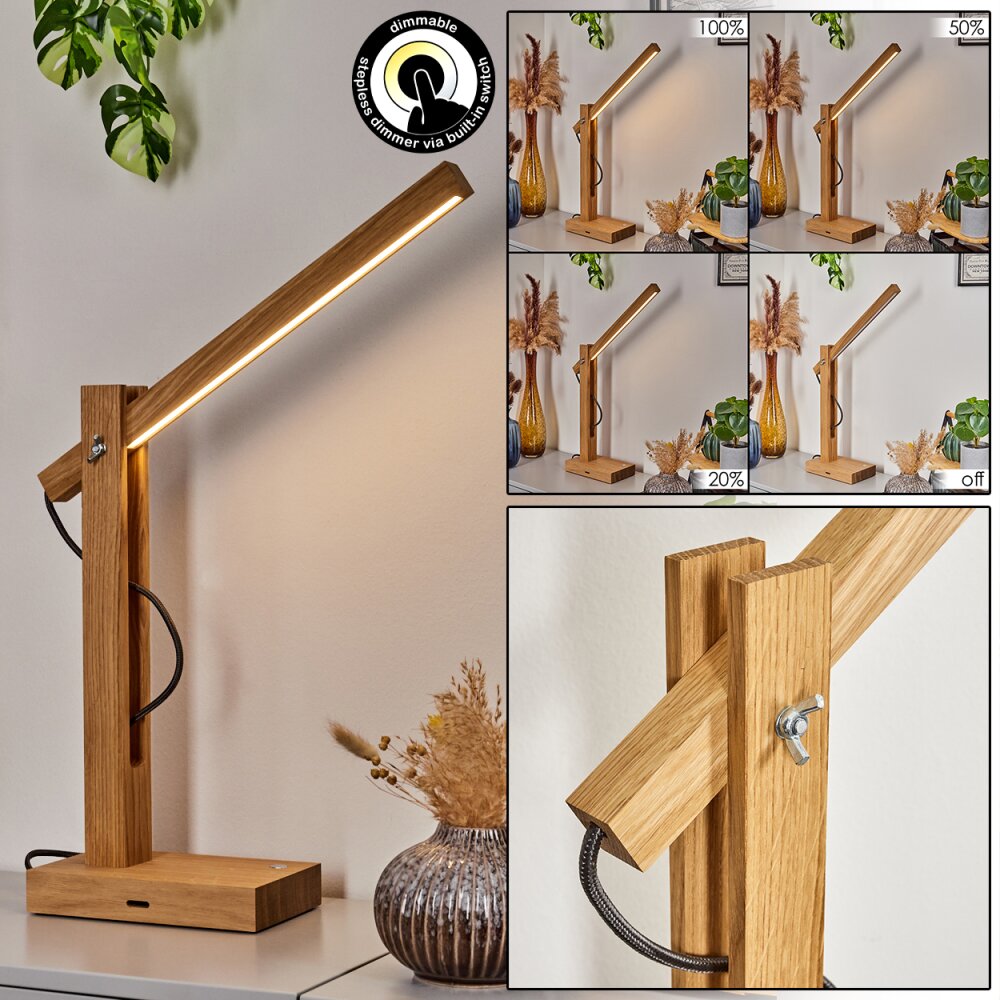 Anga lampka nocna LED Chrom, Ecru, 1-punktowy main product photo