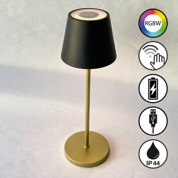 FHL easy Cosenza 2.0 lampka nocna LED Czarny, 1-punktowy, Zmieniacz kolorów