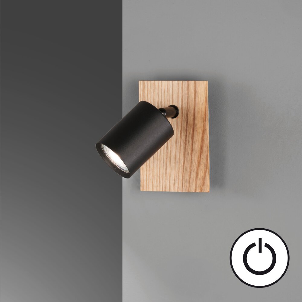 Fischer & Honsel Holton Lampa ścienna LED Czarny, 1-punktowy main product photo