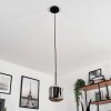 Lauden Lampa Wisząca Szkło 15 cm Chrom, Przydymiony, 1-punktowy