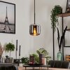 Lauden Lampa Wisząca Szkło 15 cm Chrom, Przydymiony, 1-punktowy