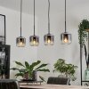 Lauden Lampa Wisząca Szkło 15 cm Przezroczysty, Przydymiony, 4-punktowe