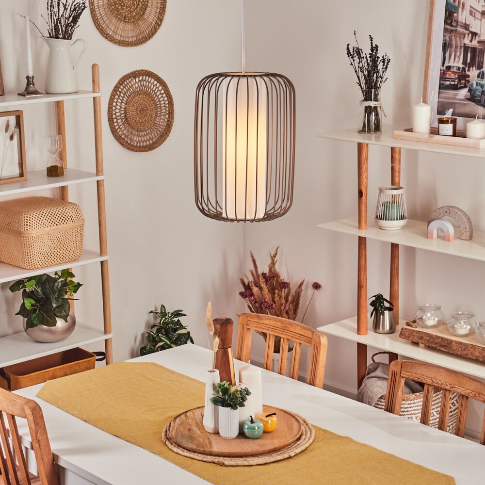 Begonte Lampa Wisząca Szarobrązowy, 1-punktowy main product photo