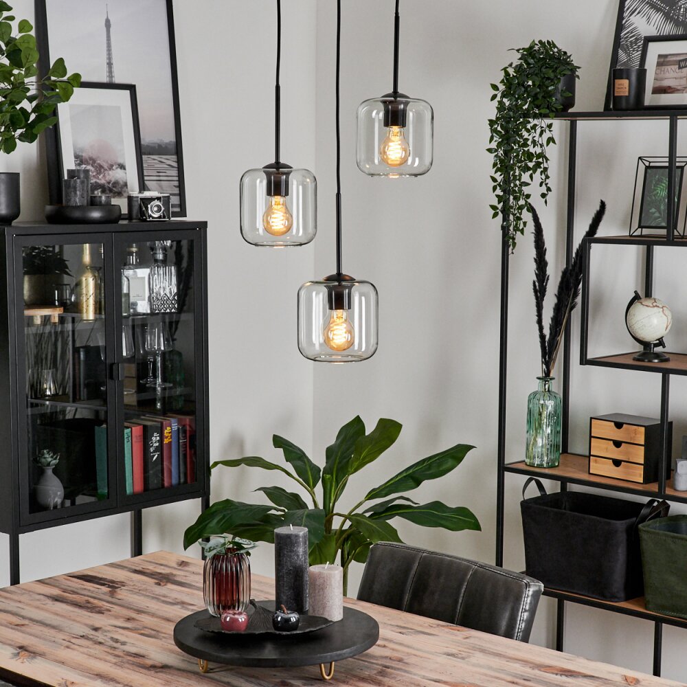 Lauden Lampa Wisząca Szkło 15 cm Przezroczysty, 3-punktowe main product photo