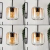 Lauden Lampa Wisząca Szkło 15 cm W kolorze bursztynu, Przezroczysty, 5-punktowe