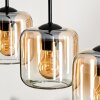 Lauden Lampa Wisząca Szkło 15 cm W kolorze bursztynu, Przezroczysty, 5-punktowe