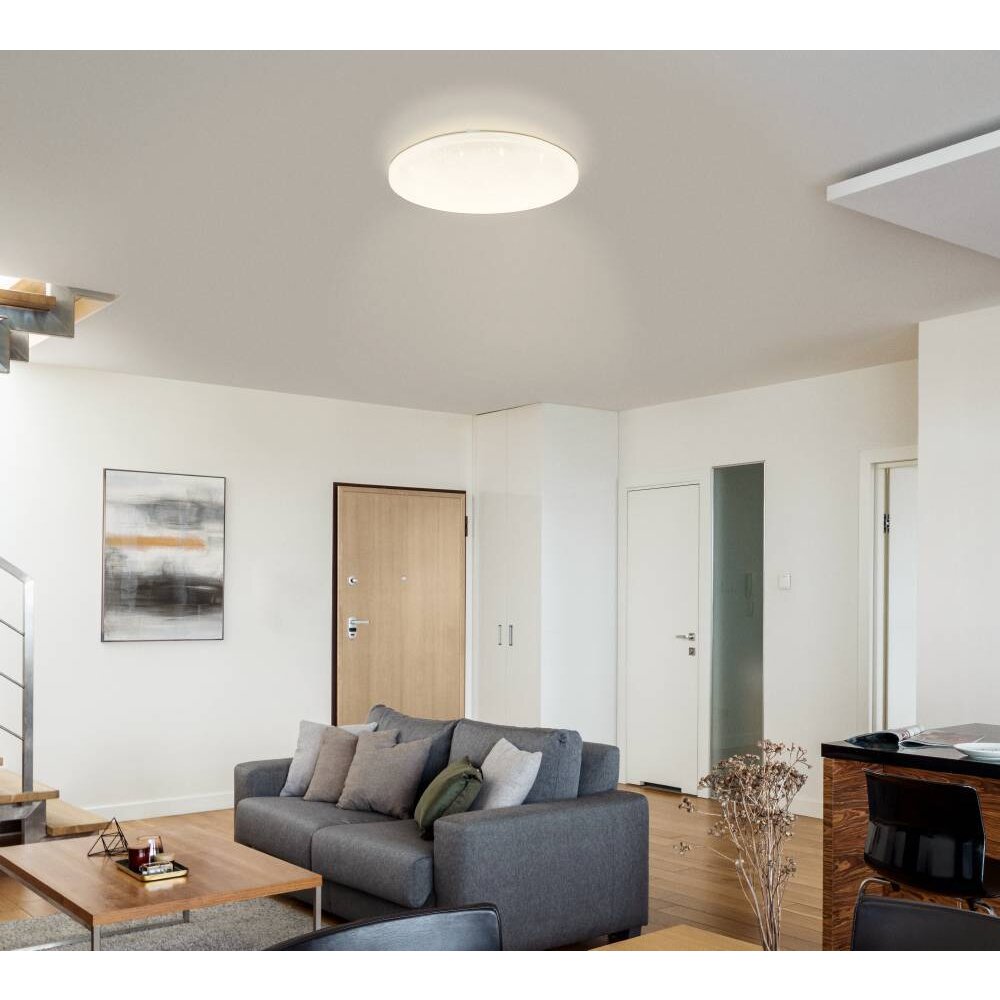 Eglo FRANIACW Lampa Sufitowa LED Biały, 1-punktowy, Zdalne sterowanie, Zmieniacz kolorów main product photo