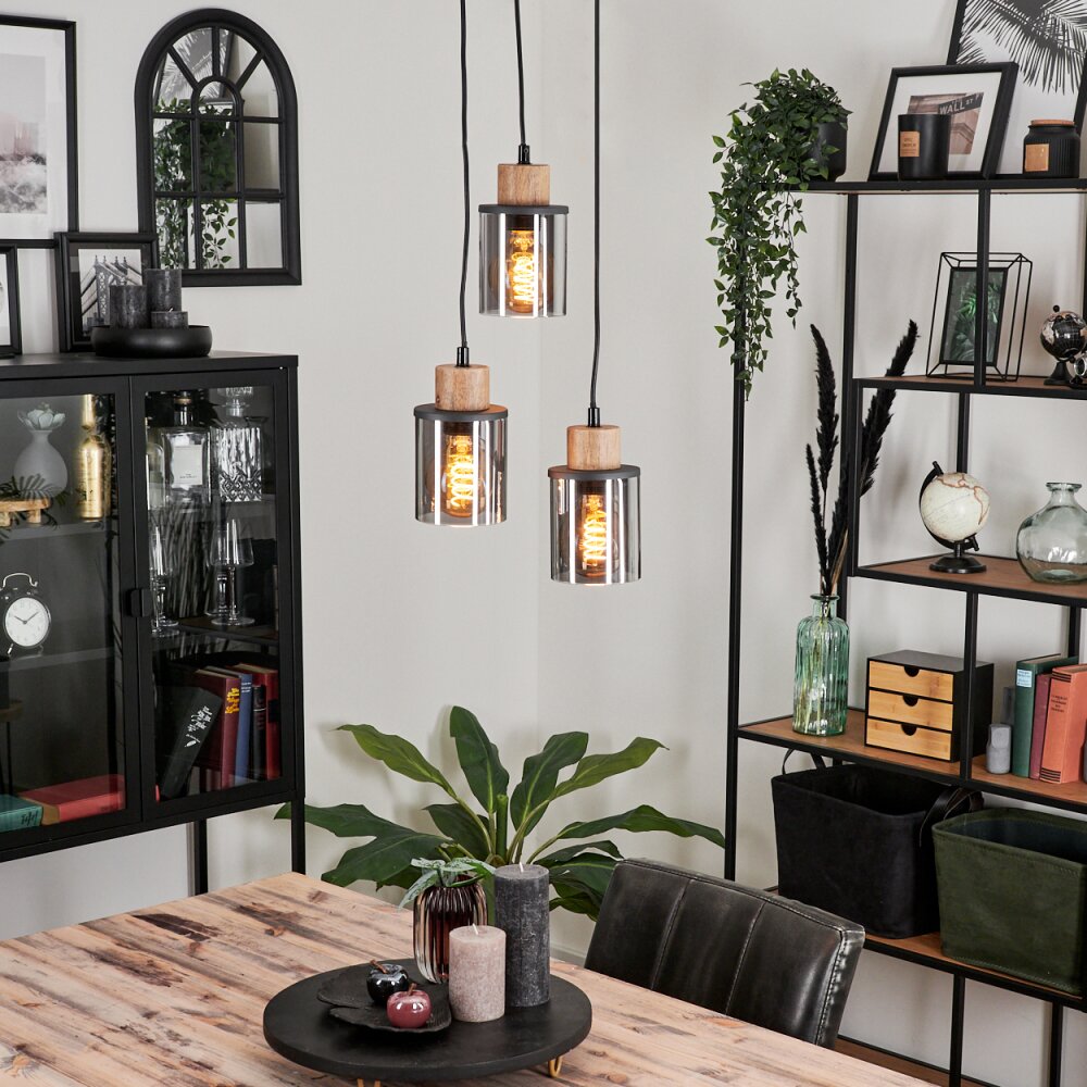 Loursin Lampa Wisząca Czarny, 3-punktowe main product photo