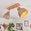 Brunnen Lampa Sufitowa Brązowy, Wygląd drewna, Szarobrązowy, 2-punktowe