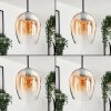 Vevino Lampa Wisząca Szkło 20cm bursztynowy, przezroczysty, 3-punktowe