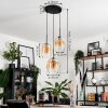 Vevino Lampa Wisząca Szkło 20cm bursztynowy, przezroczysty, 3-punktowe