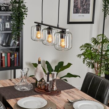 Lauden Lampa Wisząca Szkło 15cm Przezroczysty, 3-punktowe