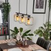 Lauden Lampa Wisząca Szkło 15cm W kolorze bursztynu, Przezroczysty, 3-punktowe