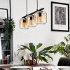 Lauden Lampa Wisząca Szkło 15cm W kolorze bursztynu, Przezroczysty, 3-punktowe