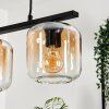 Lauden Lampa Wisząca Szkło 15cm W kolorze bursztynu, Przezroczysty, 3-punktowe