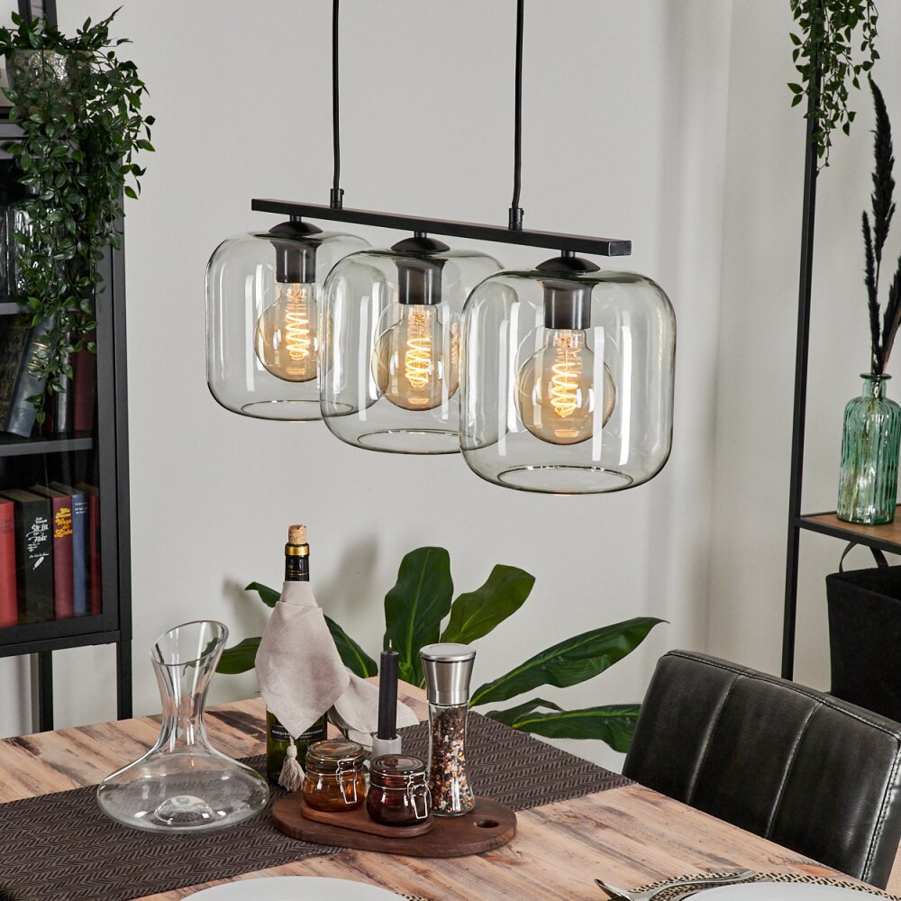 Lauden Lampa Wisząca Szkło 20cm Przezroczysty, 3-punktowe main product photo