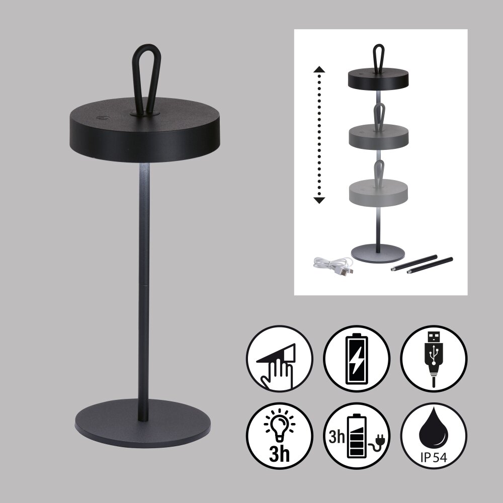 FHL easy Dord lampka nocna LED Czarny, 1-punktowy main product photo