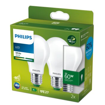 Philips Zestaw 2 lamp E27 LED 4 Watt 3000 Kelvin 840 Lumen