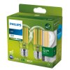 Philips zestaw 2 żarówek E27 LED 4 Watt 3000 Kelvin 840 lumenów Philips zestaw 2 żarówek E27 LED 4 Watt 3000 Kelvin 840 lumenów