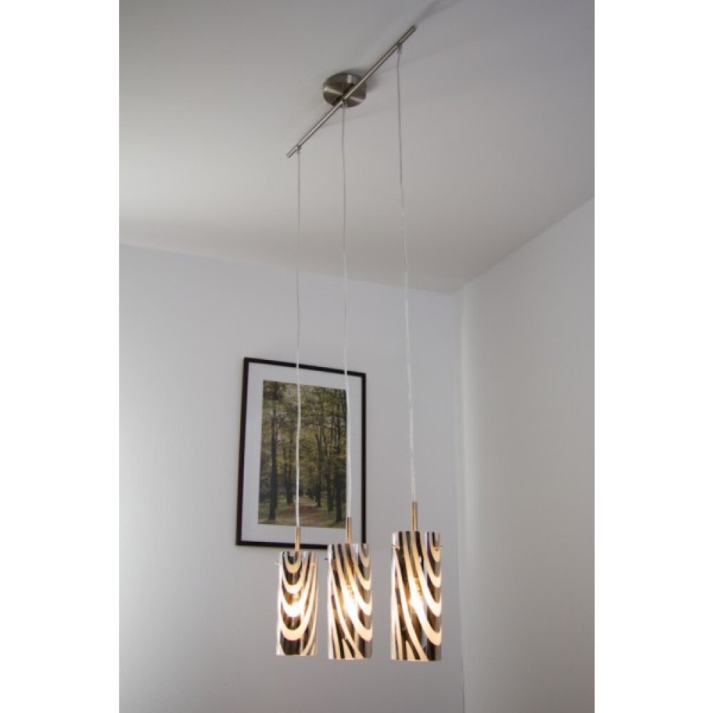 Wofi COLLAGE lampa wisząca Nikiel matowy, 3-punktowe main product photo