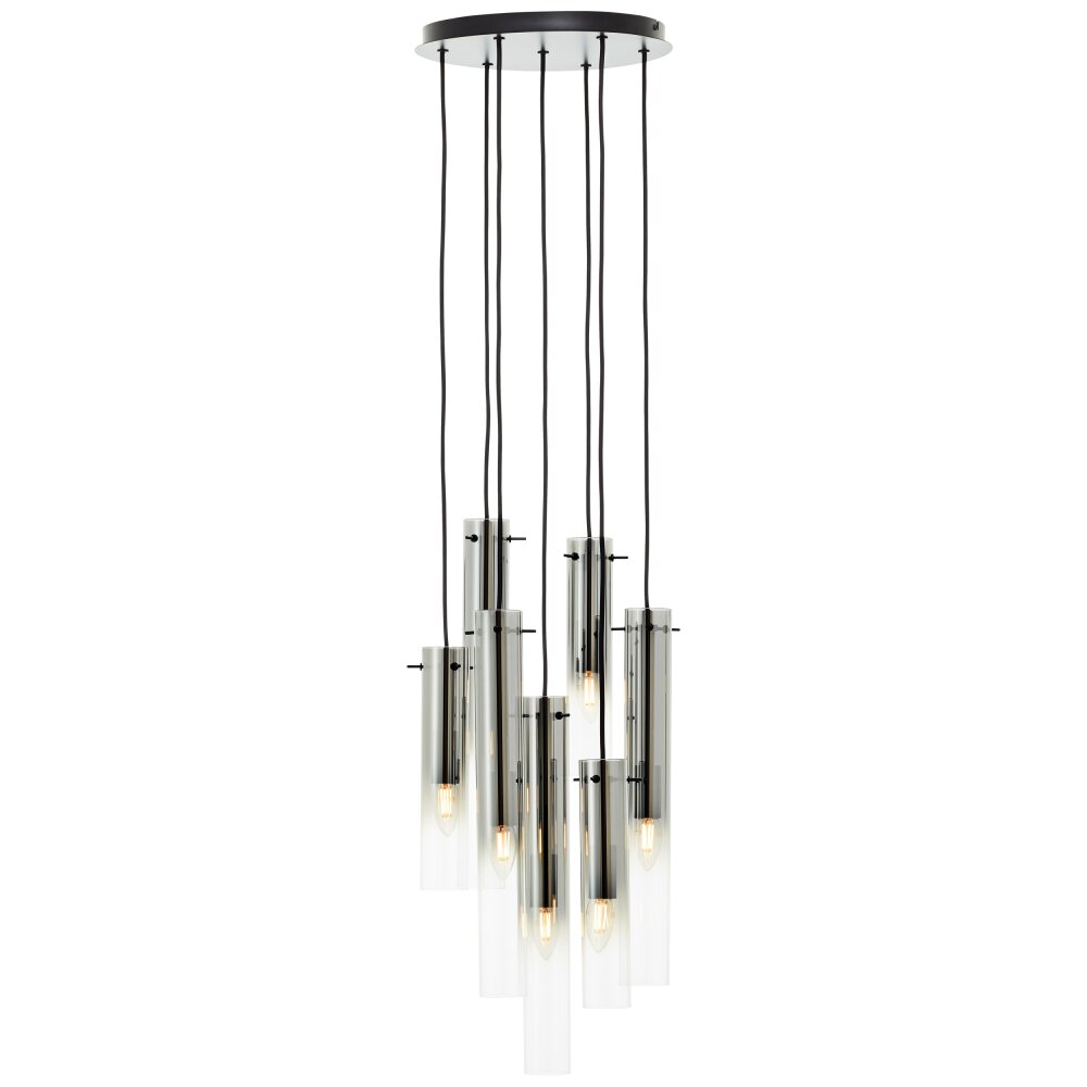 Brilliant Glasini Lampa Wisząca Czarny, 7-punktowe main product photo
