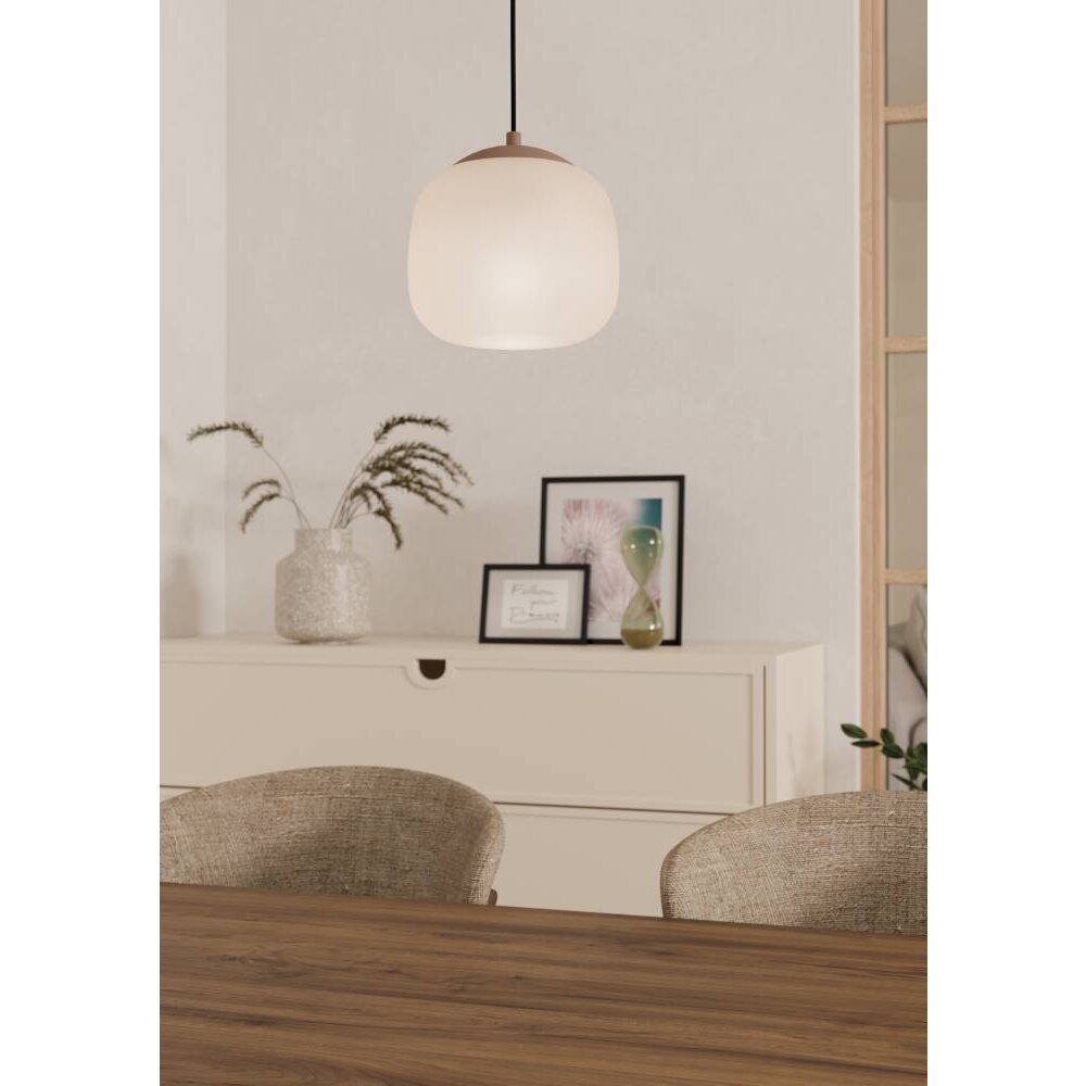Eglo COMINIO Lampa Wisząca Szarobrązowy, 1-punktowy main product photo